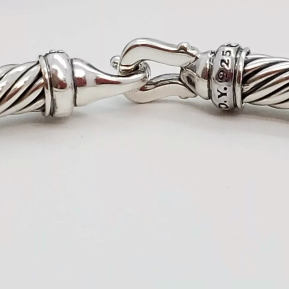 David Yurman Diamond Buckle Bracelet, 5mm - Picture 4 of 7